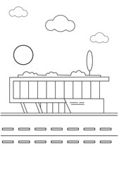 Building colouring creative