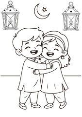 Festival colouring creative