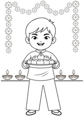 Festival colouring creative