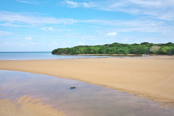 Obraz premium 沖縄 石垣島 吹通川河口の海岸