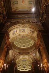 Interior of Saint Stephen's Basilica of Budapest