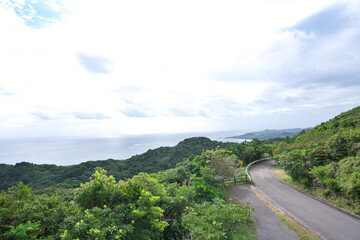 沖縄 石垣島 野底岳展望台から東海岸方面を見た風景