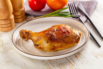 Roasted tasty hot chicken leg