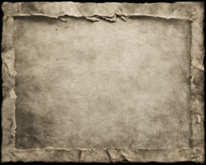 Naklejka premium Aged paper background with torn edges