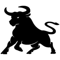Bull silhouette illustration 