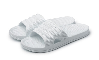 White EVA slide sandals