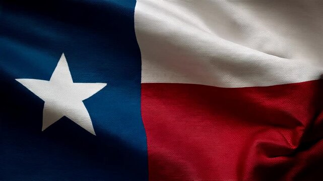 texas flag waving in the wind
