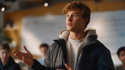 A university classroom where students experiment with type-II superconductors, tiny discs floating above arranged magnets as instructors project flux-pinning diagrams — educational physics, STEM