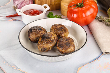 Baked potato barbecue with skin