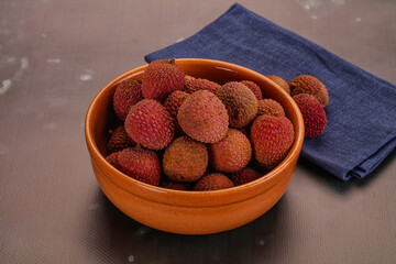 Sweet juicy tropical fruit lychee