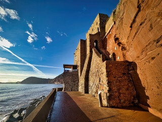 Coastal path at Sidmouth, Devon, England