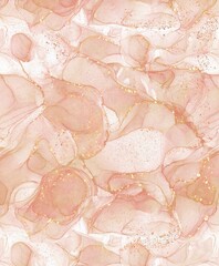 Alcohol ink orange marble abstract texture watercolor with glitter, can be used for background, wallpaper, poster, card, invitation, brochure design