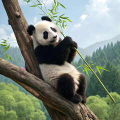 adorable giant panda