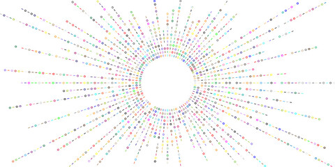 Smooth abstract lines with binary numbers 0 and 1 on blue gradient background. Digital data visualization inspired by AI and neural networks.