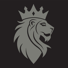 Crowned Lion Hour Symbol Regal Artwork