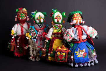 happy easter and motanka doll