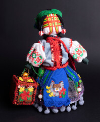 happy easter and motanka doll