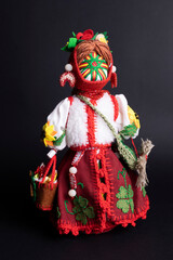 happy easter and motanka doll