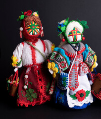 happy easter and motanka doll