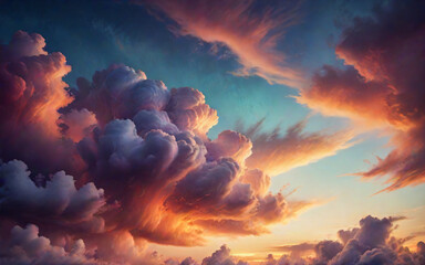 Cloudy Sky at Sunset