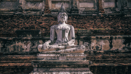 Buddha Statue at Wat Yai Chai Mongkhon in Ayutthaya, Thailand