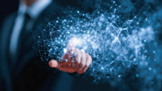 Technology Innovation Digital Network Data Connection Futuristic Business Strategy Transformation Touchpoint Visualizes Digital Network Data Connection, Futuristic Vision for Digital Technology