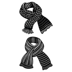 Cozy scarf silhouette