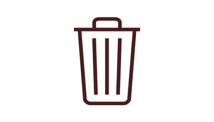 Trash Bin Icon – Delete & Recycle Symbol