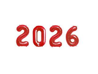 2026 New Year Vector, Balloon Number Illustration for Celebrations