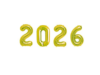 2026 New Year Vector, Balloon Number Illustration for Celebrations