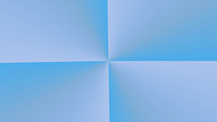 Abstract geometric pattern of intersecting light blue gradients creating a symmetrical cross shape