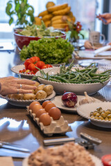 Cooking class ingredients