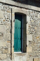 Casas de piedra en Dinan, Côtes-d'Armor, Bretaña, Francia
