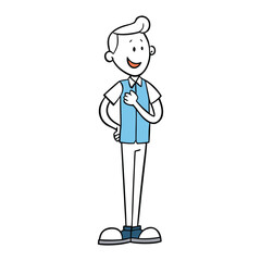 A sweet line art proposal cartoon showing a shy groom kneeling with a ring, the blushing bride-to-be surprised and smiling, all drawn in simple, cute, heartwarming strokes.
