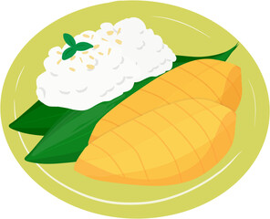 태국 망고 찹쌀밥