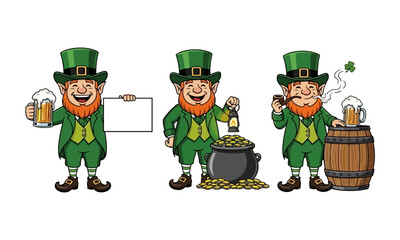 Happy Leprechauns Celebrating St