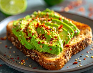 Kanapka z pastą z awokado