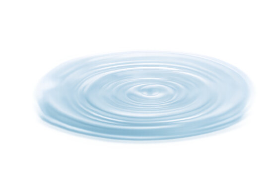 Transparent water ripple overlay with soft concentric waves and reflective highlights