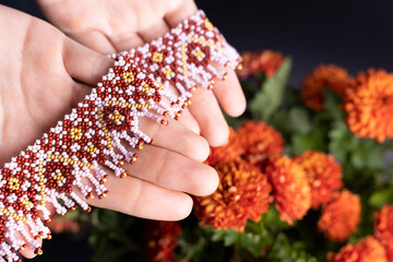 Silianka - Ukraine necklace from beads