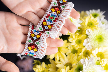 Silianka - Ukraine necklace from beads