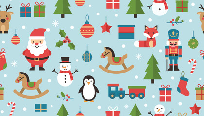 Flat design Christmas illustration
