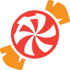 Colorful abstract geometric shapes with candy like elements