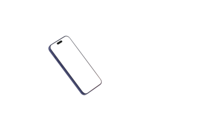 Realistic models smartphone with transparent screens. Smartphone mockup collection 3D render