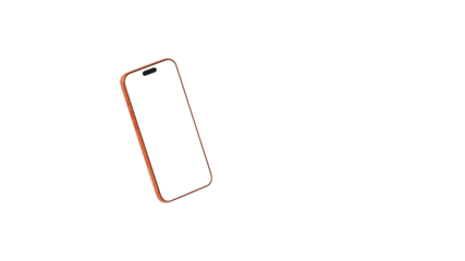 Realistic models smartphone with transparent screens. Smartphone mockup collection 3D render