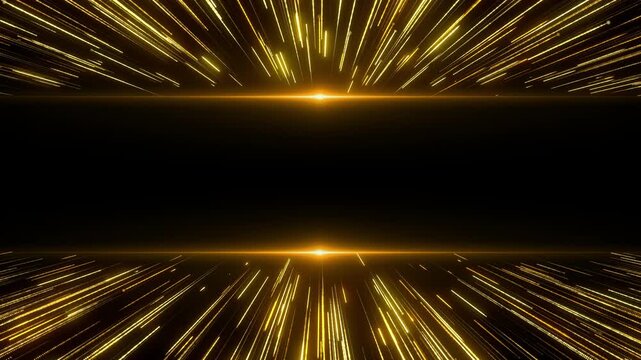 rich golden light black lines blank frame background