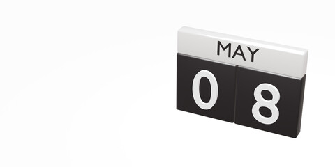 Calendar, timeline, time, concept, idea, management, background. 3d render.