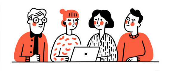 Colleagues collaborating remotely in an engaging interactive digital brainstorming workshop session