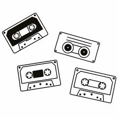 Naklejka premium audio cassette tape