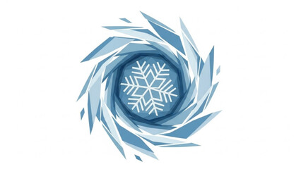 Obraz premium Download geometric snowflake vector illustration design for winter holiday season christmas and new year decoration