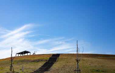 秋の仙台市海岸公園野球場